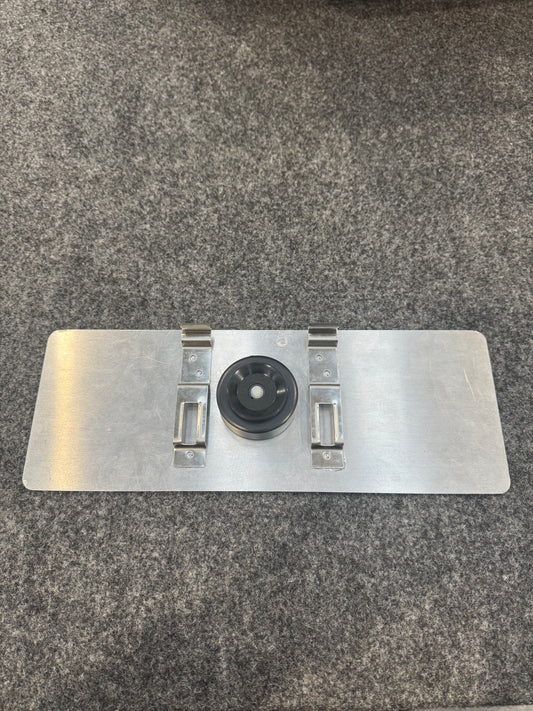 Custom Vanity Plate with Electric Vacuum Suction Mount + Hook on Clip System (2 in 1)