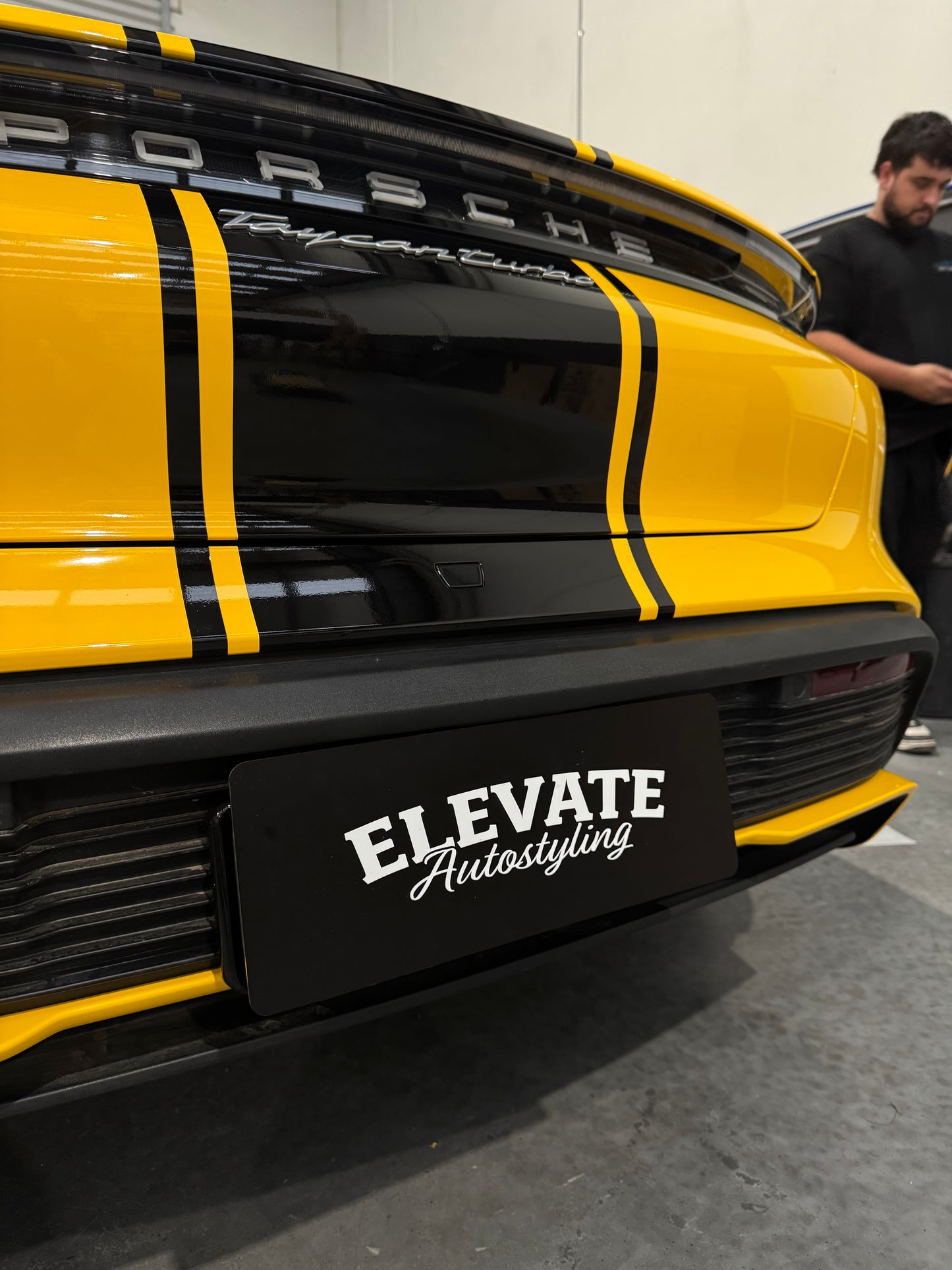 Custom Vanity Plate with Electric Vacuum Suction Mounting System