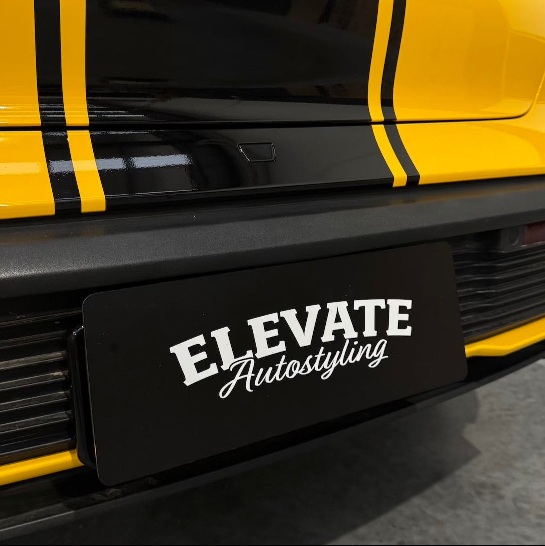 Custom Vanity Plate with Electric Vacuum Suction Mount + Hook on Clip System (2 in 1)